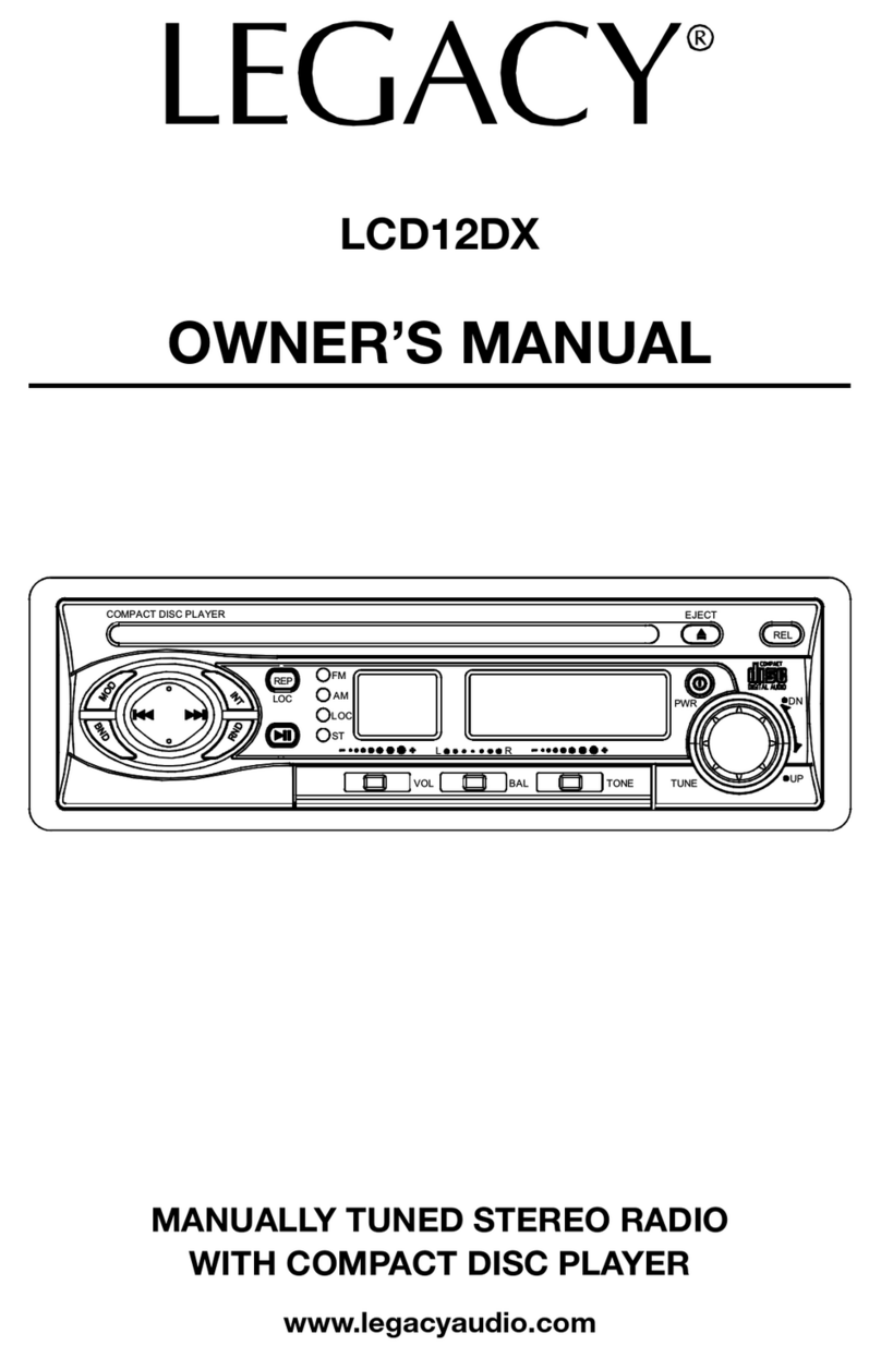 Legacy LCD12DX User manual