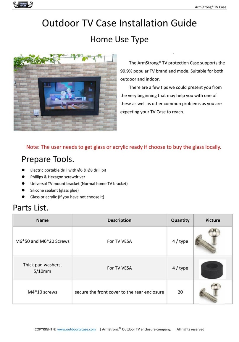 Armstrong TV Case User manual