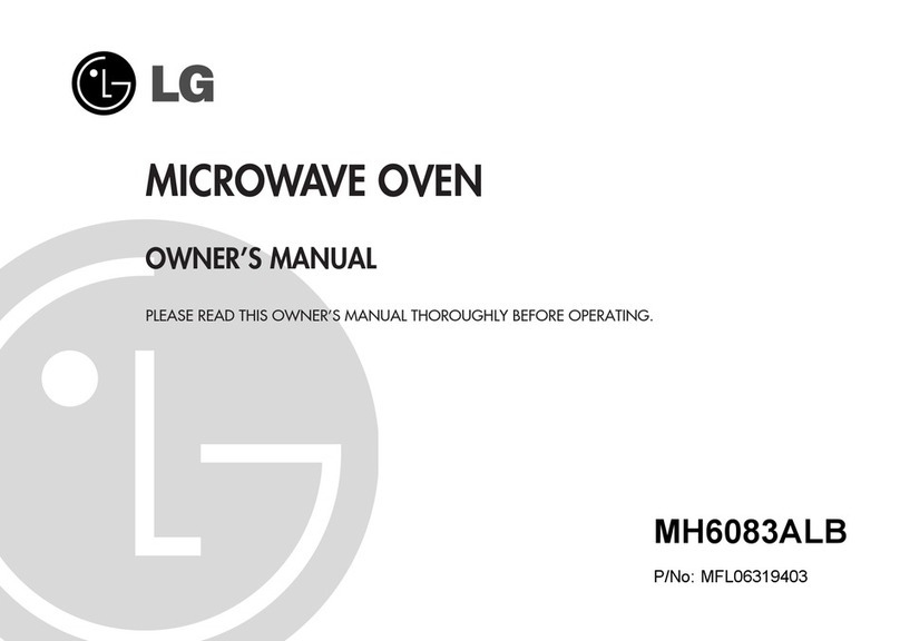 LG MH6083ALB User manual