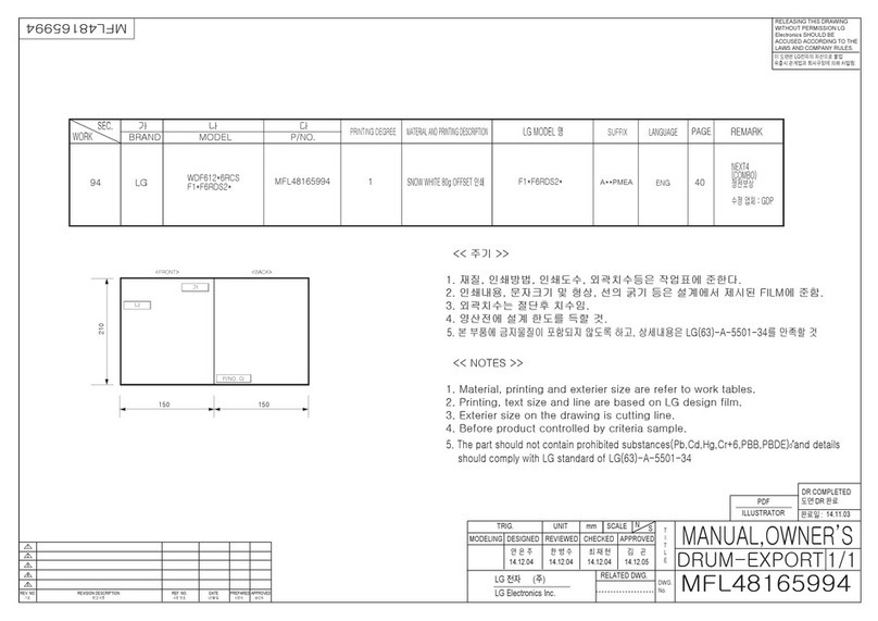LG F1 F6RDS2 Series owner's manual