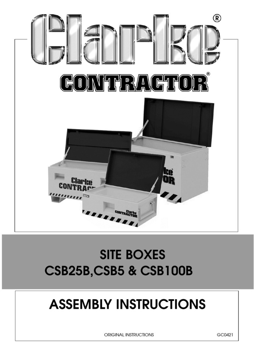 Clarke CONTRACTOR CSB25B Assembly instructions