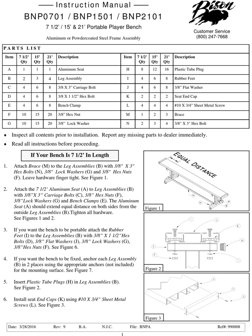 Bison BNP0701 instruction manual