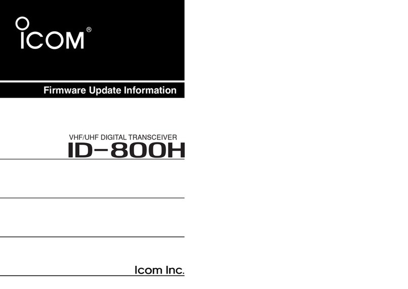 Icom ID-800H Use and care manual