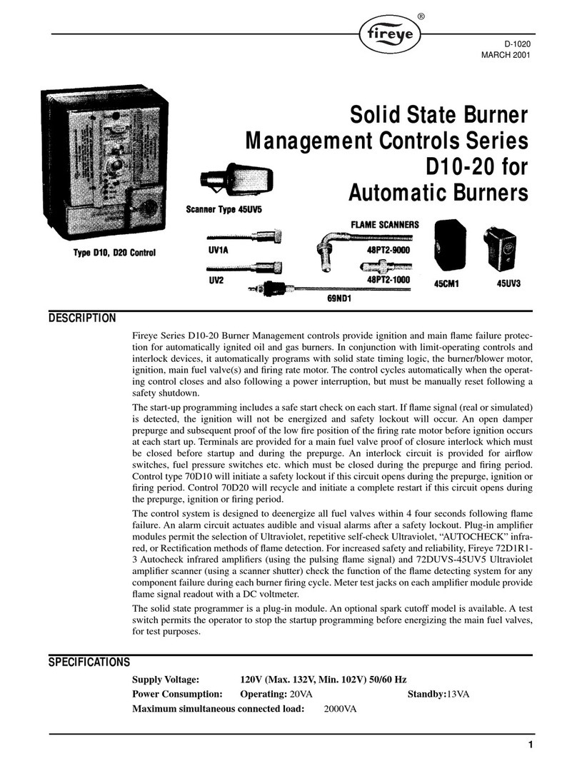 Fireye D10 Series manual