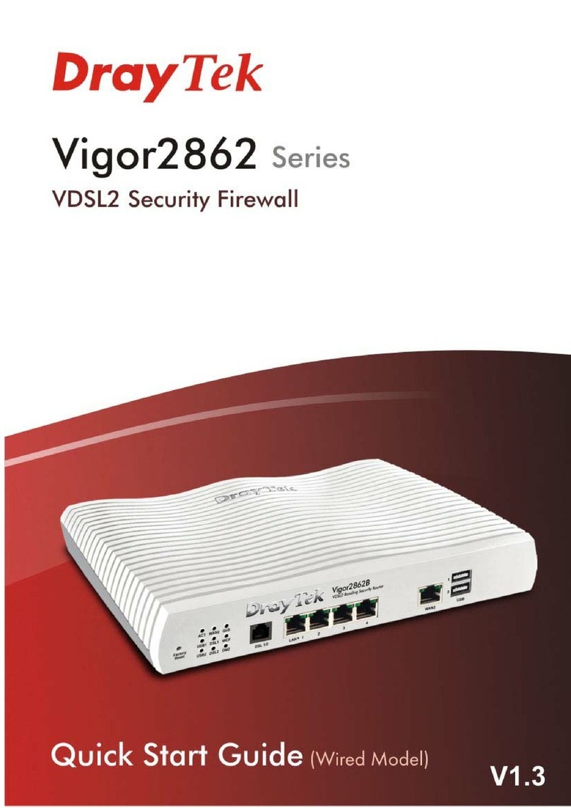 Draytek VDSL2 User manual Draytek VDSL2 User manual