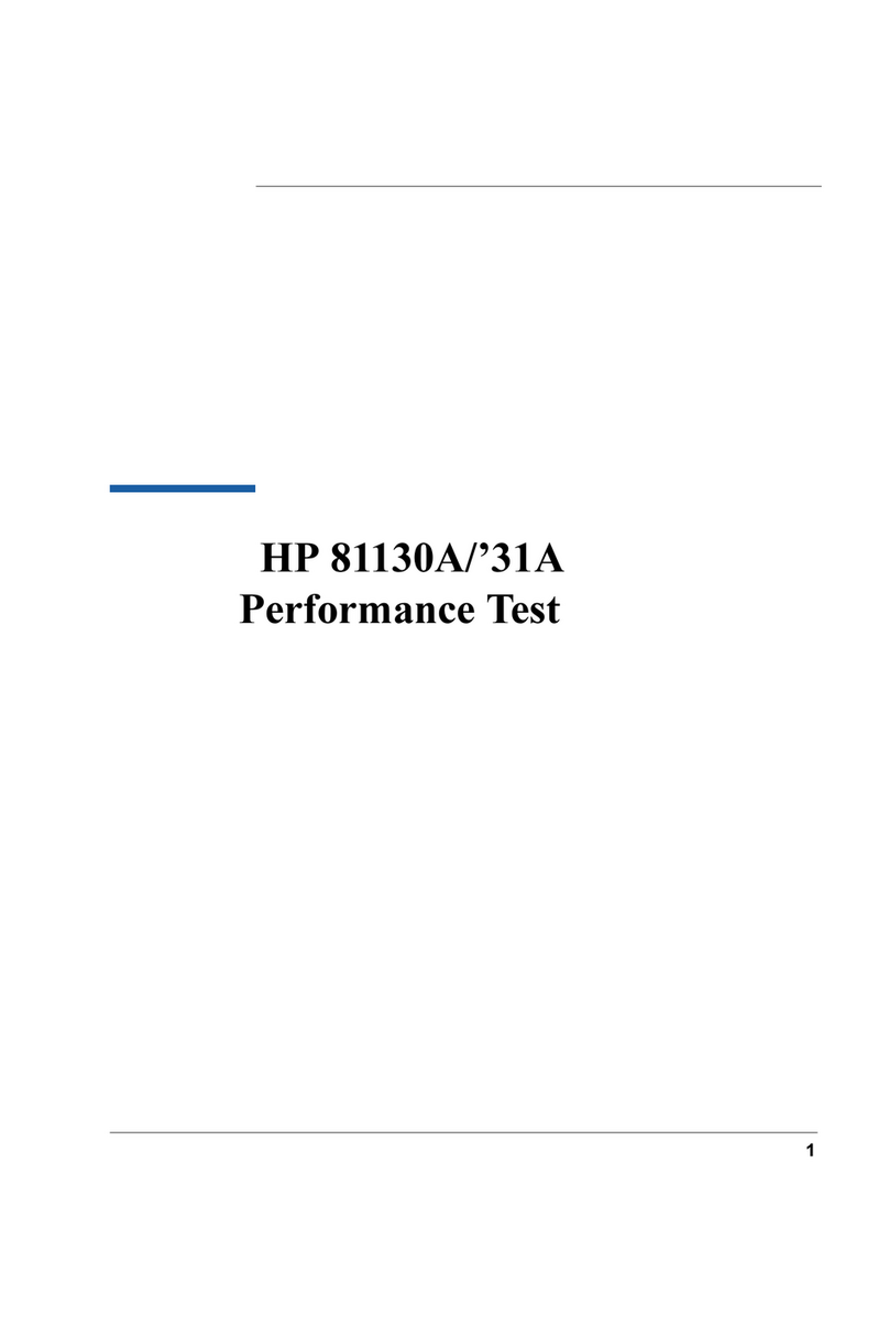 Agilent Technologies HP 81130A User manual