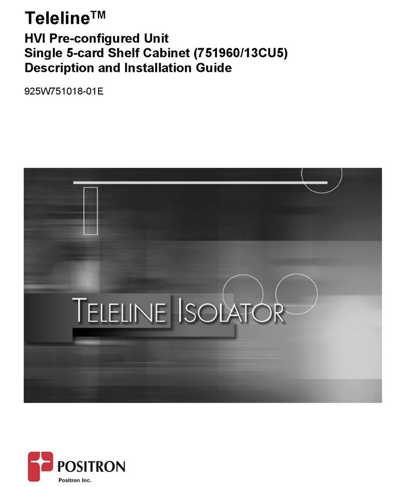 Positron Teleline 751960/13CU5 Operating and installation instructions Positron Teleline 751960/13CU5 Operating and installation instructions