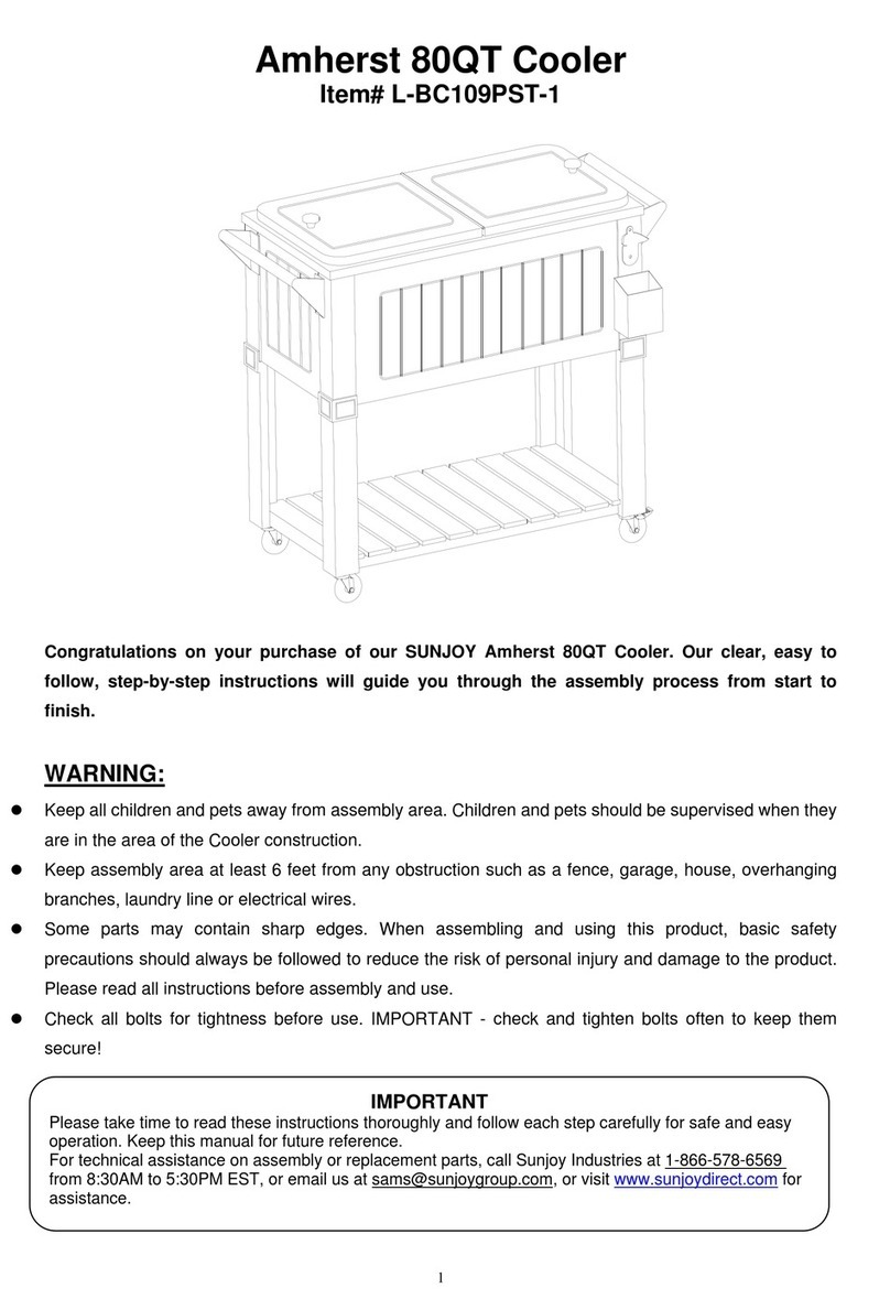 Sunjoy L-BC109PST-1 User manual