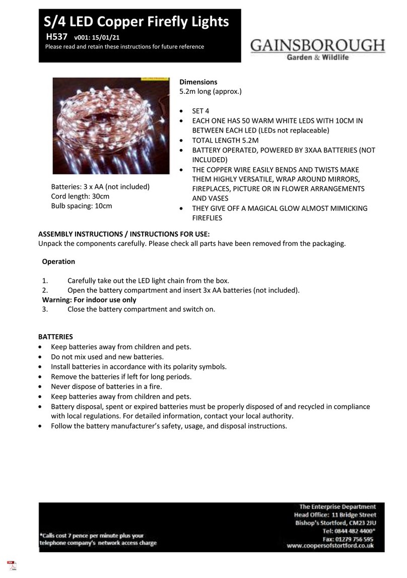 Gainsborough H537 Instructions for use