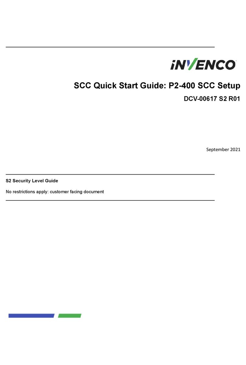 Invenco P2-400 SCC quick start guide Invenco P2-400 SCC quick start guide