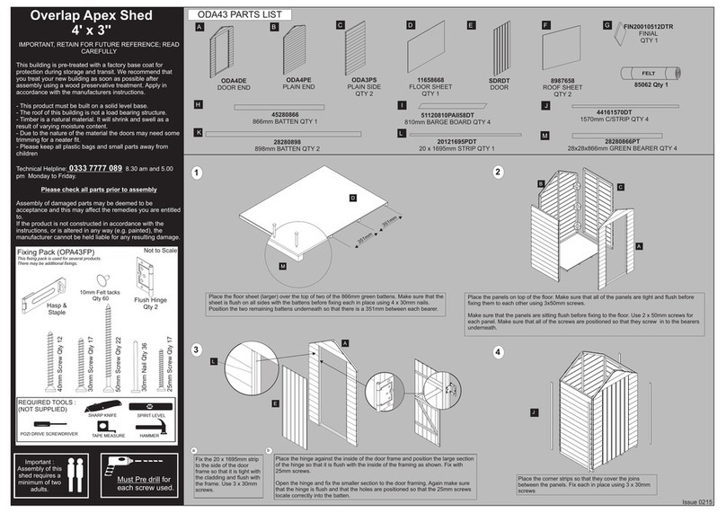 Forest garden Overlap Apex User manual