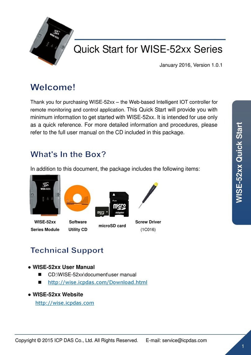 ICP DAS USA WISE-52 Series User manual ICP DAS USA WISE-52 Series User manual