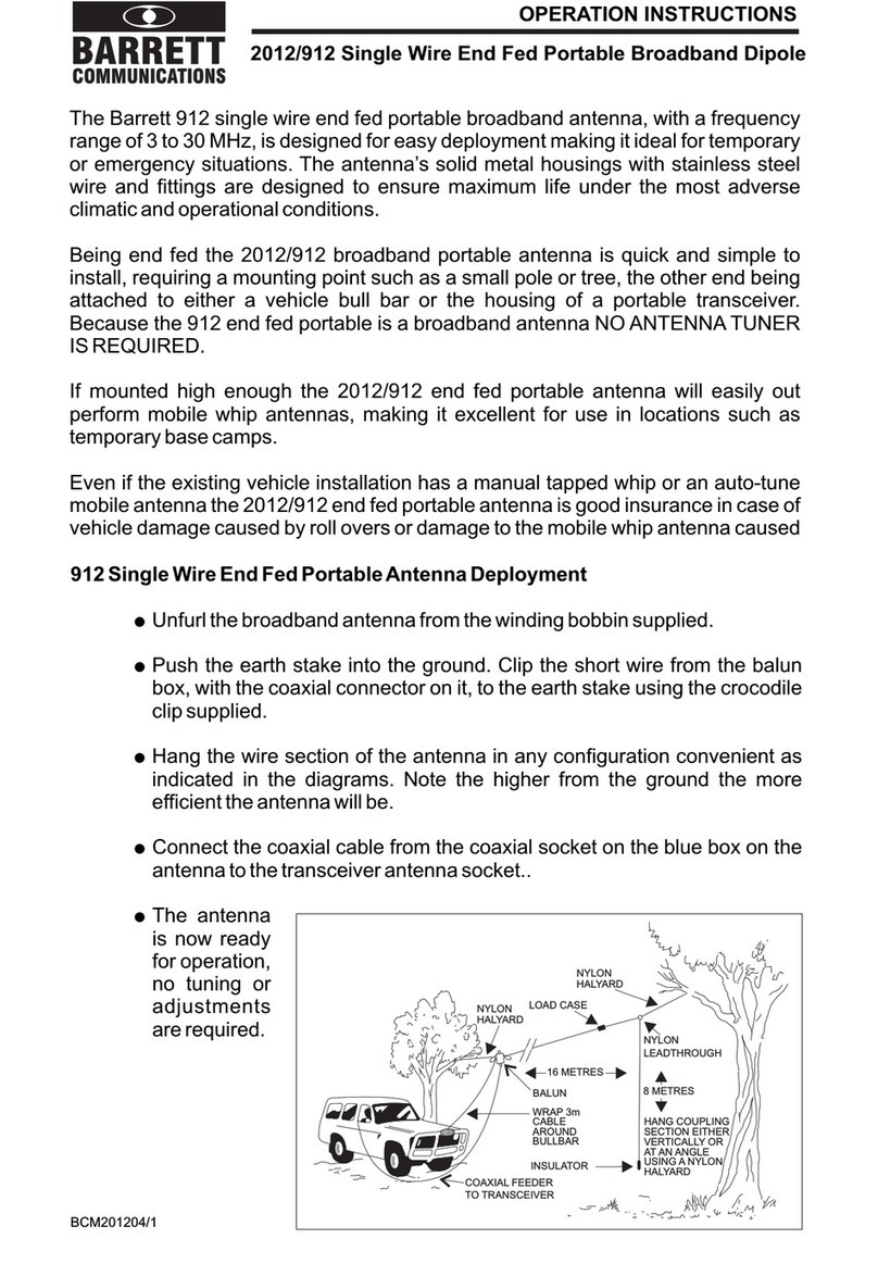 Barrett 912 User manual