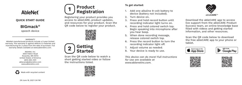AbleNet BIGmack User manual
