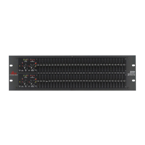 Harman DBX 20 Series Operation manual
