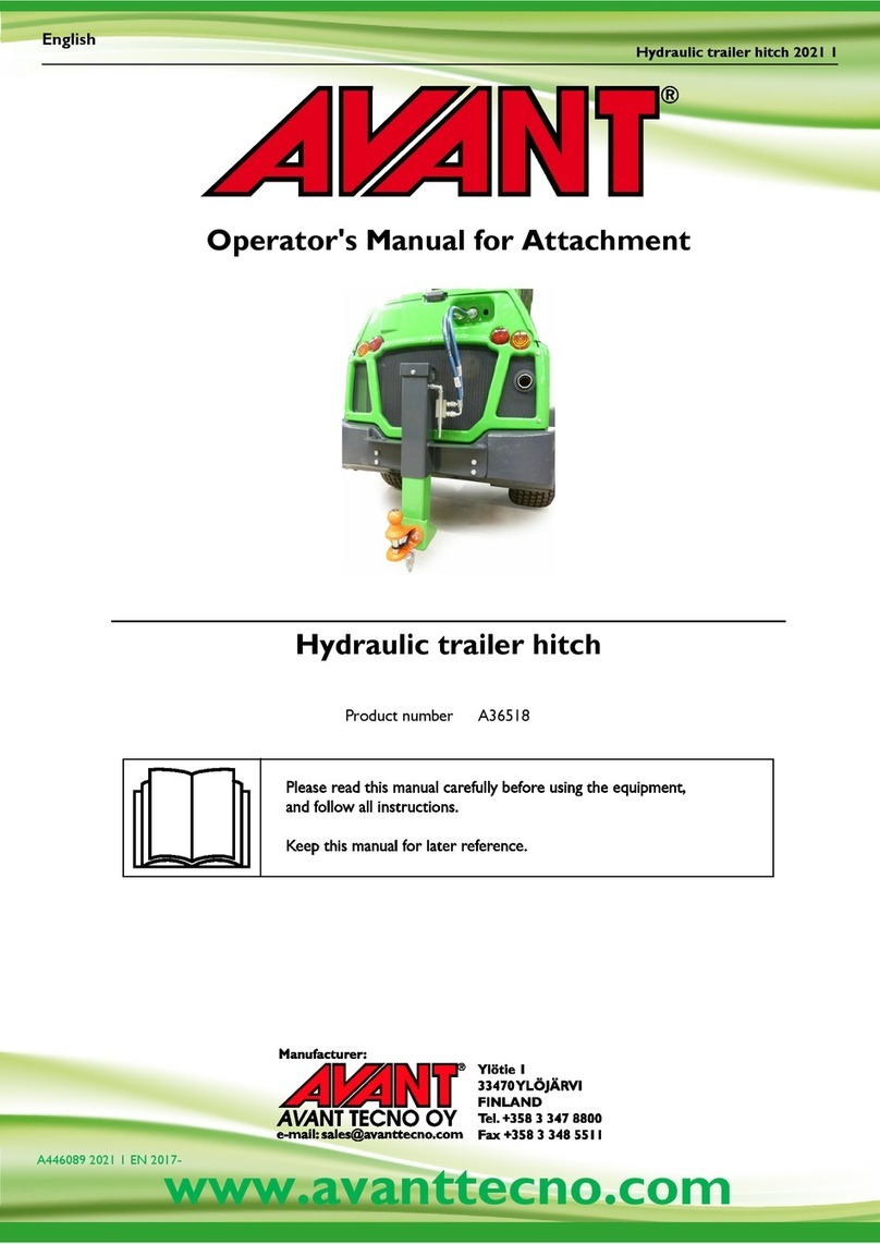 Avantco A36518 Operator's manual for Attachment Avantco A36518 Operator's manual for Attachment