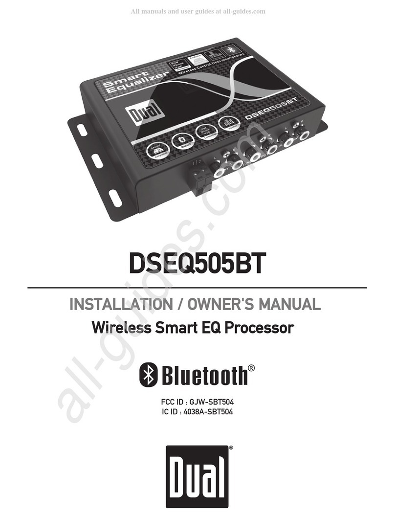 Dual DSEQ505BT Installation & owner's manual
