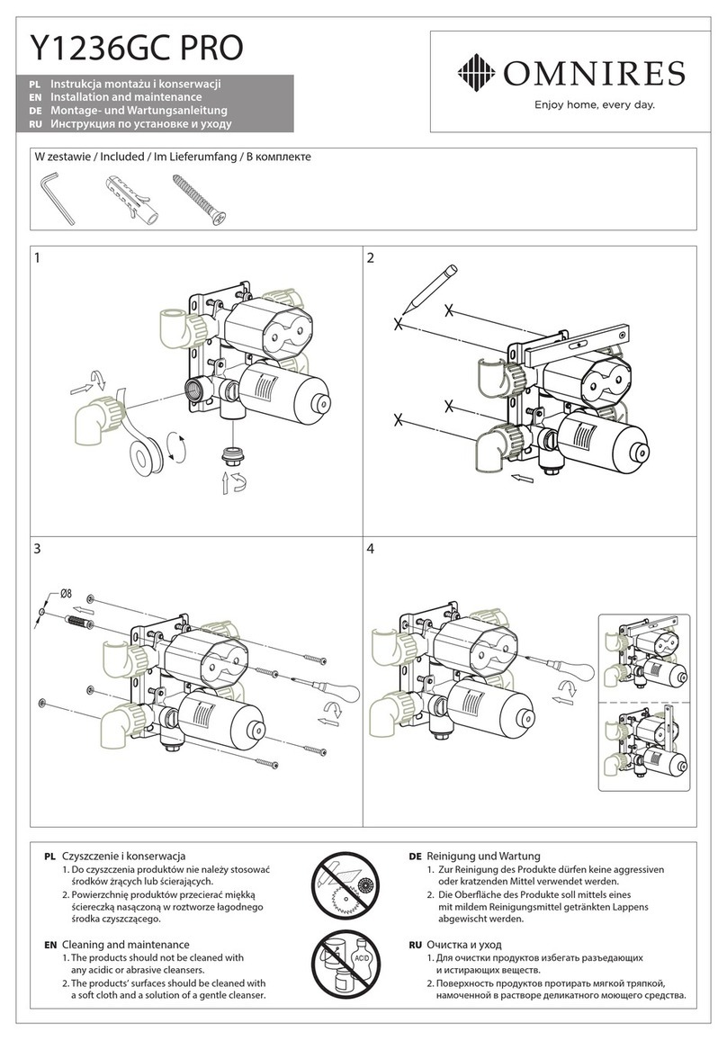 Omnires Y1236GC PRO Instruction Manual