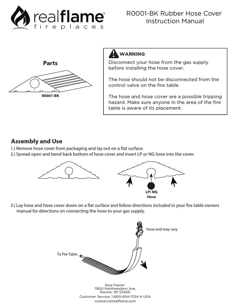 RealFlame R0001-BK instruction manual