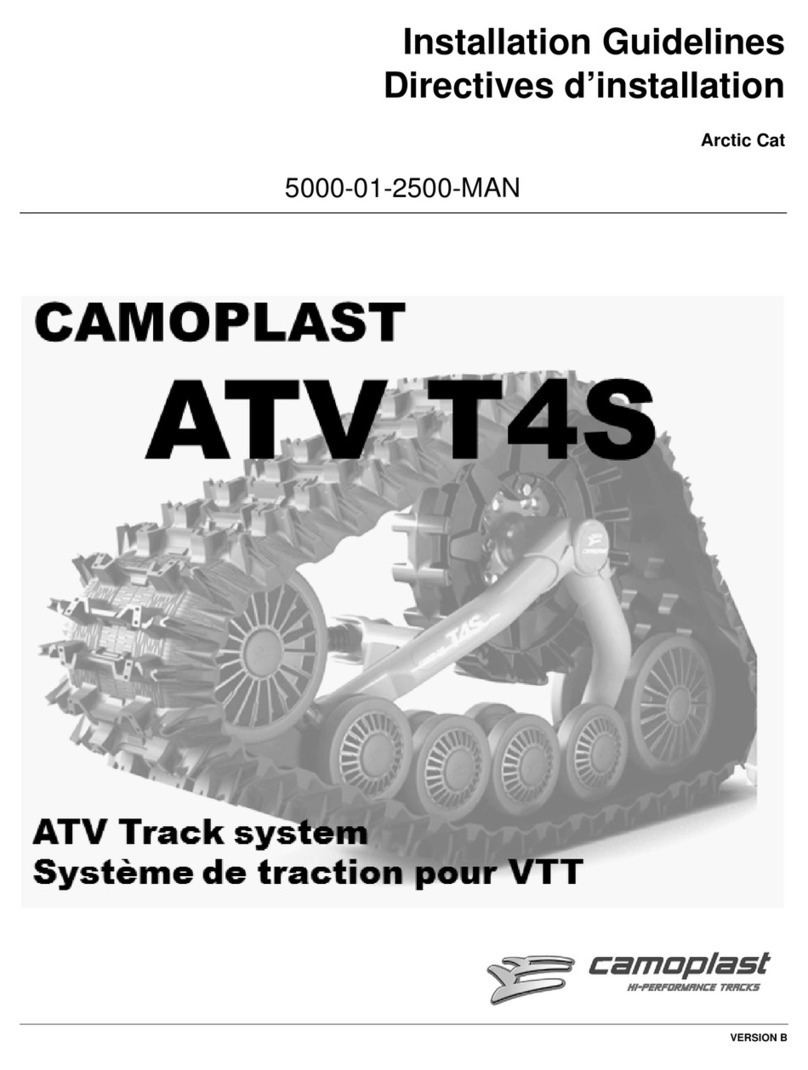 Camoplast ATV T4S Installation guidelines