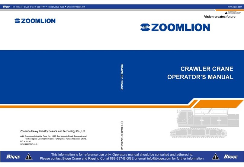 Zoomlion ZCC1100 User manual