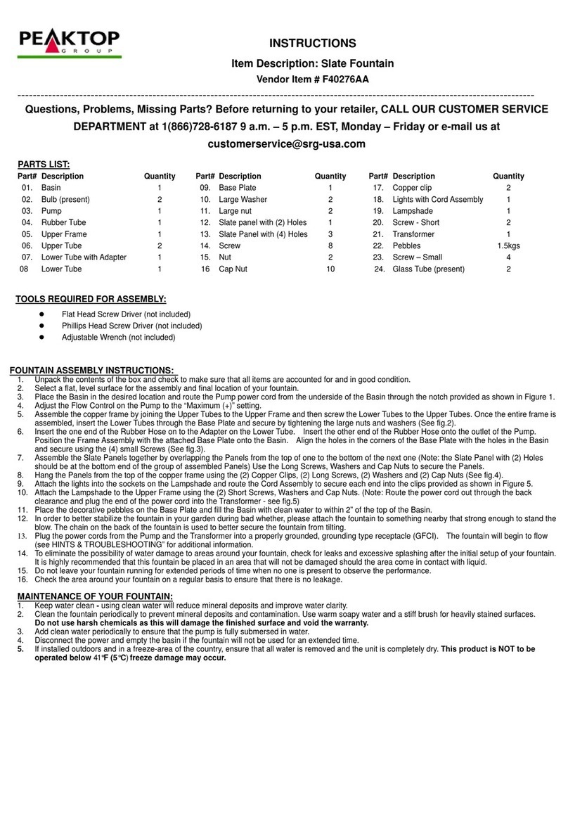 PEAKTOP F40276AA User manual