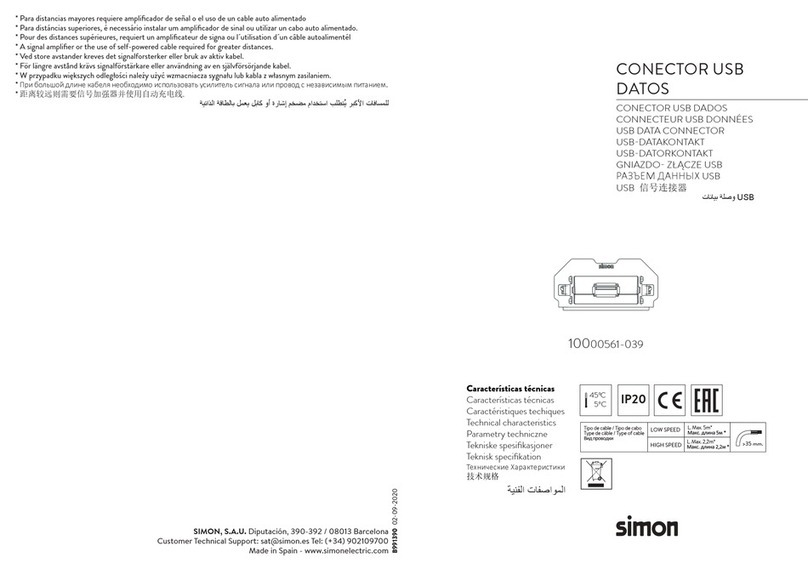 Simon 10000561-039 User manual