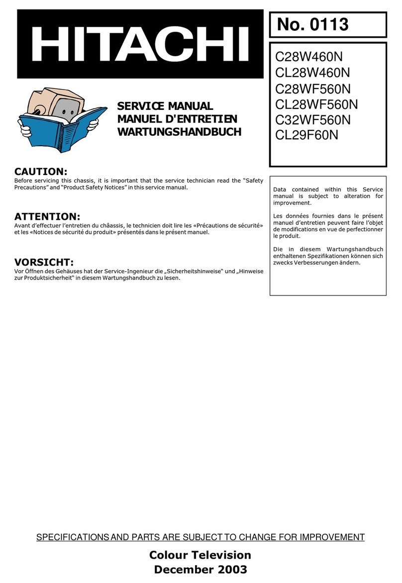 Hitachi CL28WF560N Service manual