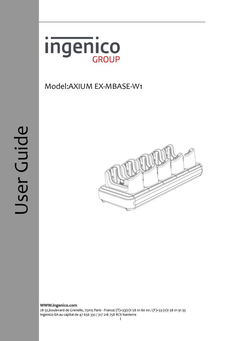 Ingenico group AXIUM EX-MBASE-W1 User manual