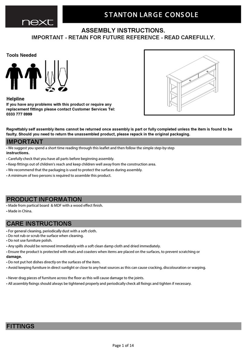 Next STANTON LARGE CONSOLE User manual