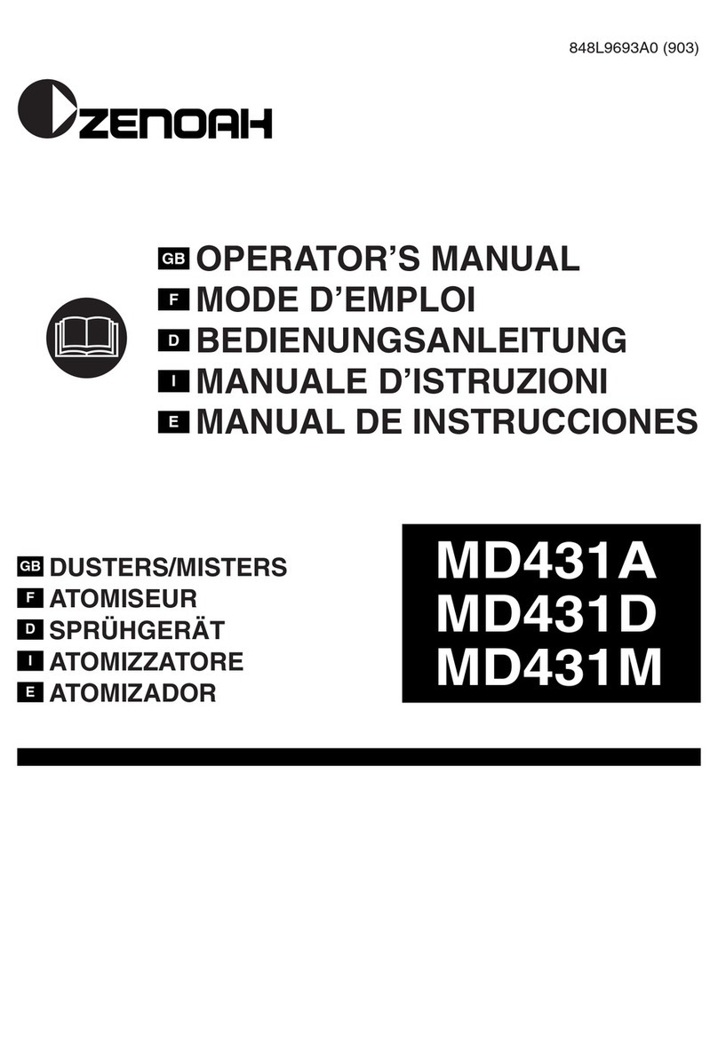 Zenoah MD431A Operator's manual