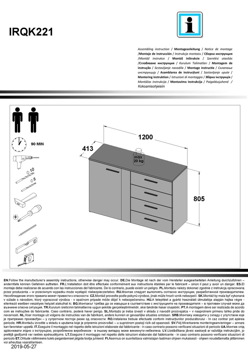 agatameble IRQK221 User manual