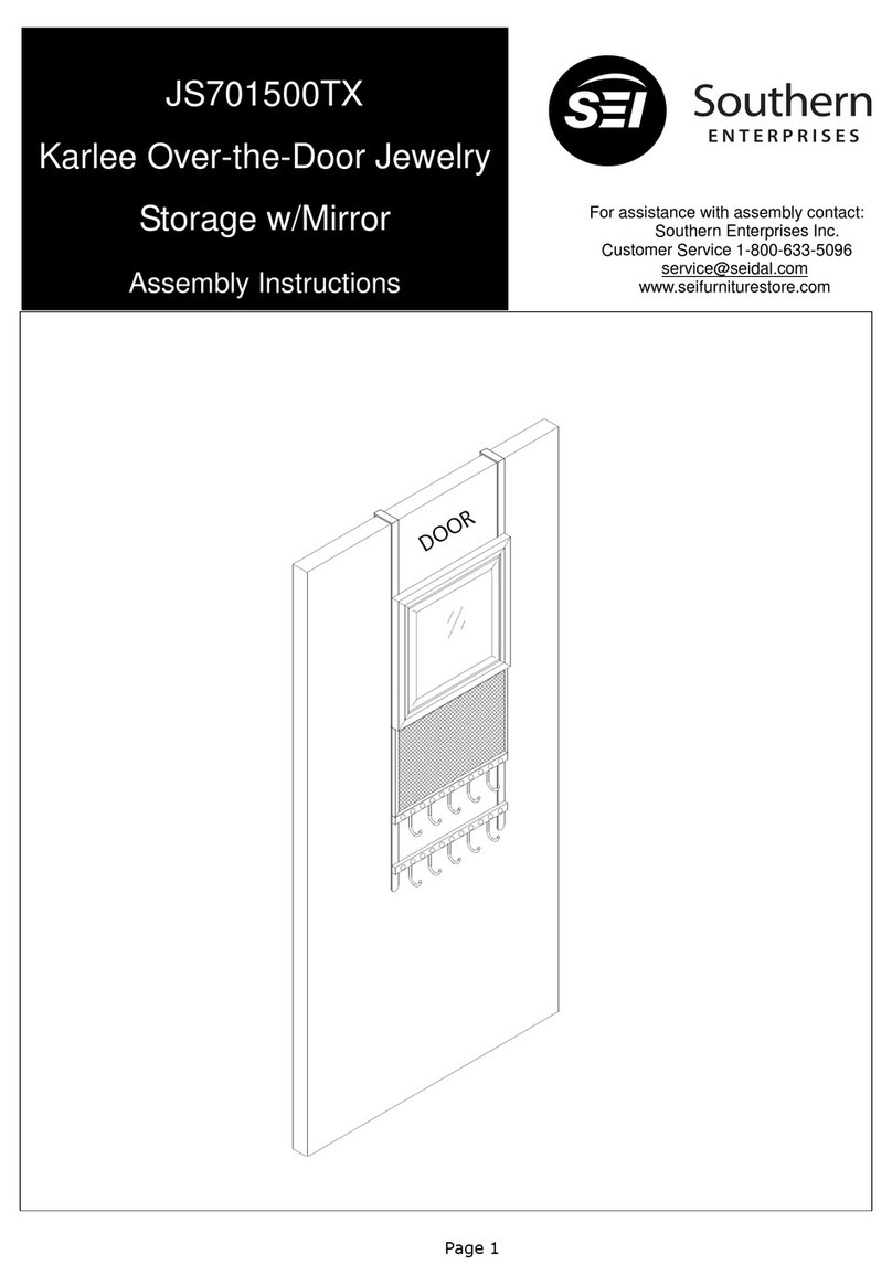 SEI Karlee JS701500TX Assembly instructions