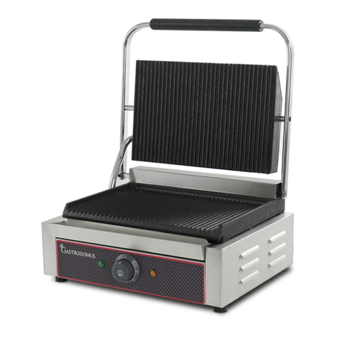 Gastrodomus GG25R-L Installation, operating and service instructions