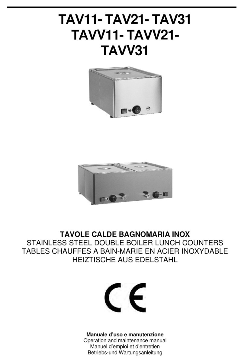 Gastrodomus TAV11 Operation and maintenance manual