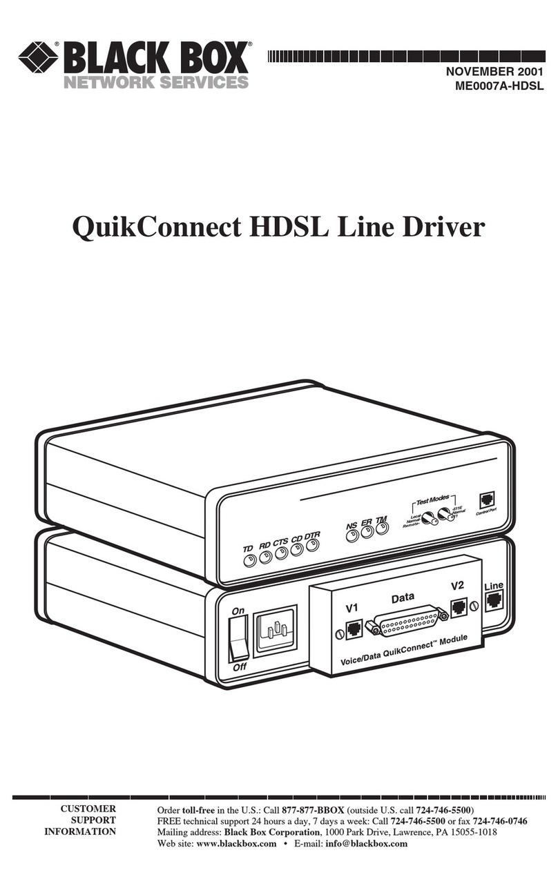 Black Box QuikConnect ME0007A-HDSL manual Black Box QuikConnect ME0007A-HDSL manual