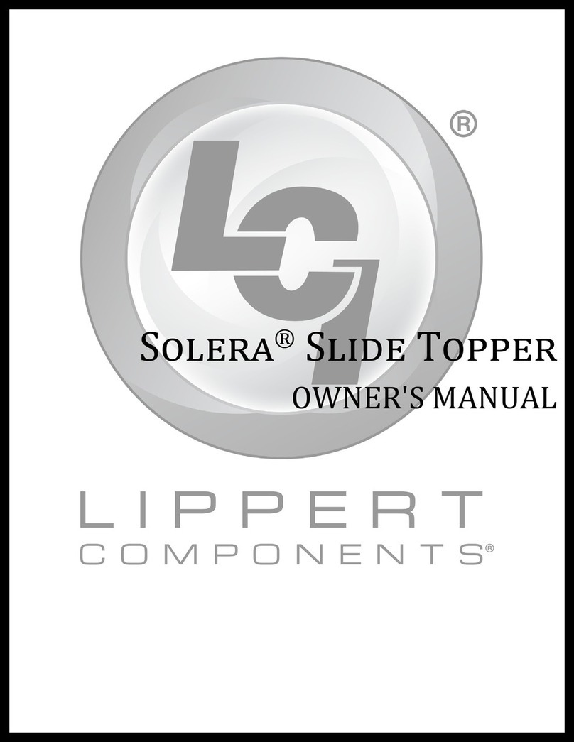 Lippert Components Solera Slide Topper User manual Lippert Components Solera Slide Topper User manual