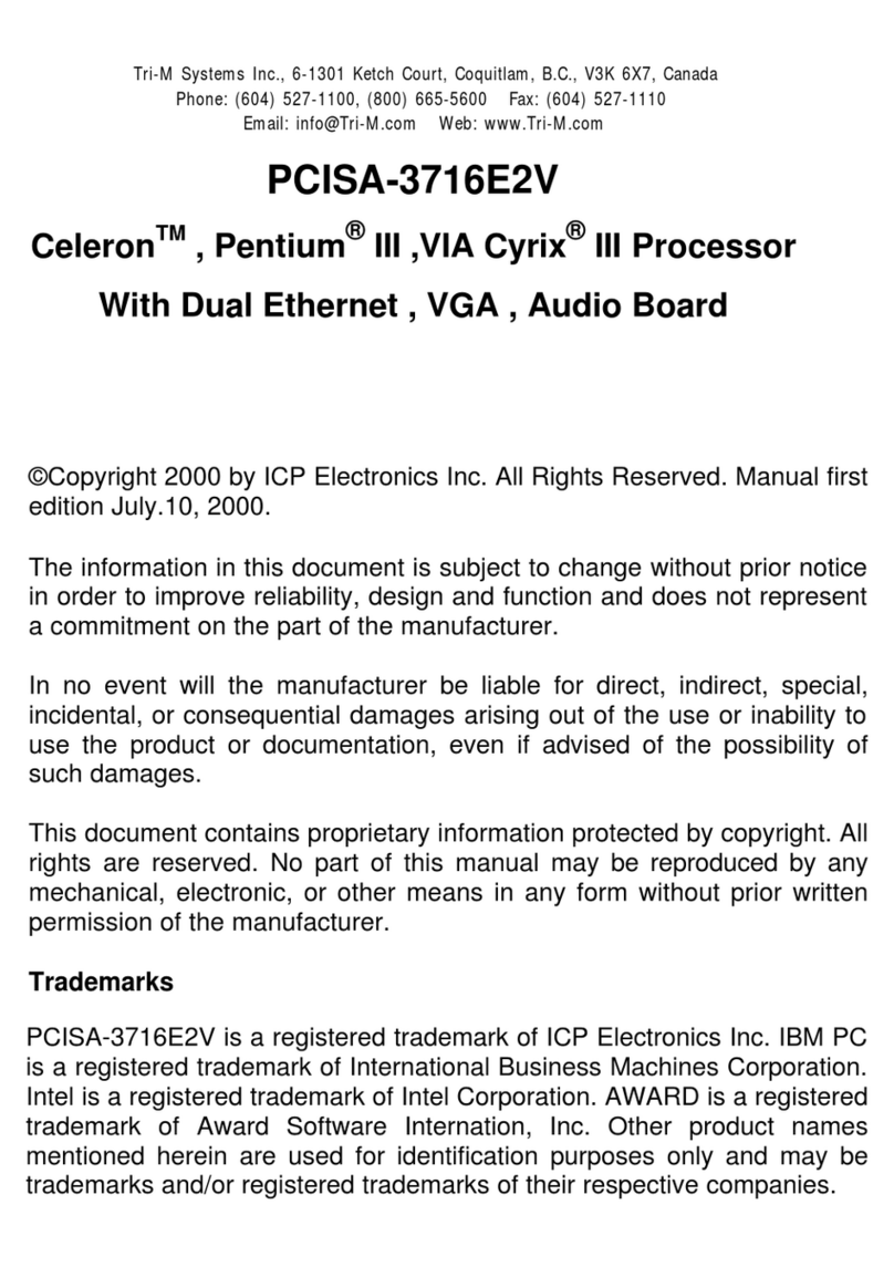 ICP Electronics PCISA-3716E2V manual
