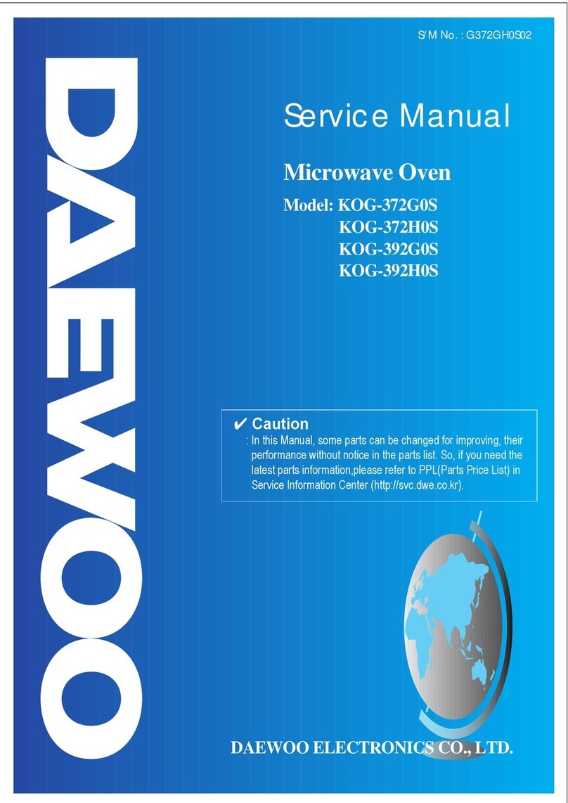 Daewoo KOG-372GOS Service manual