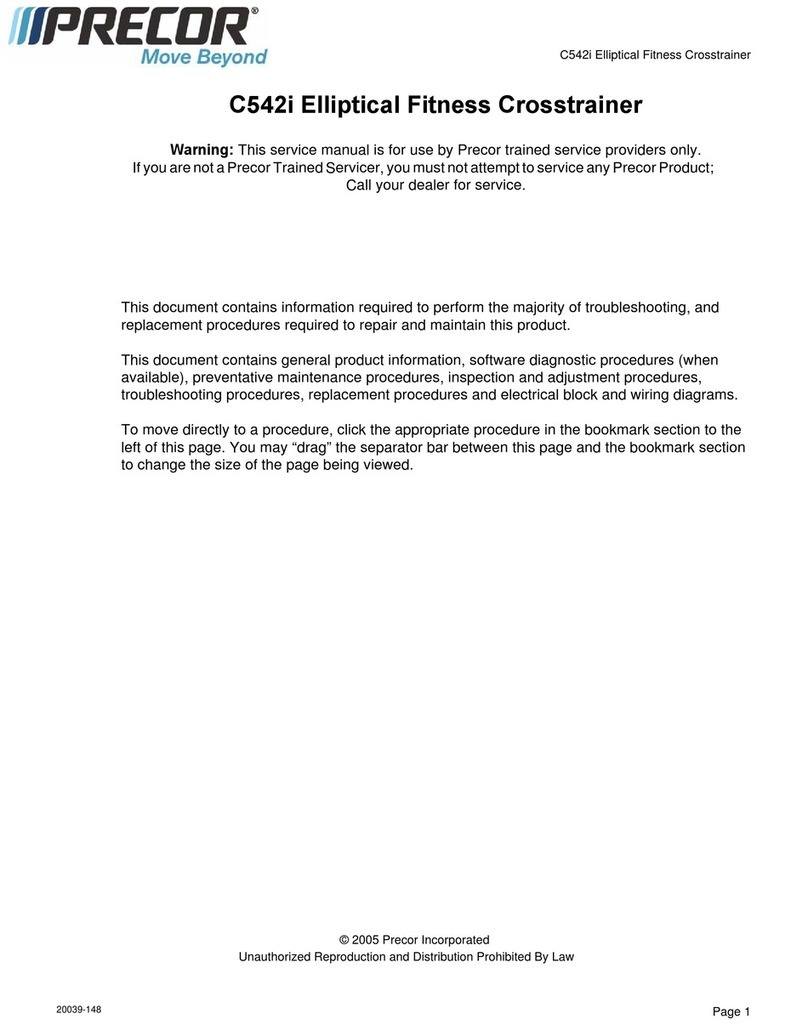 Precor C542i User manual