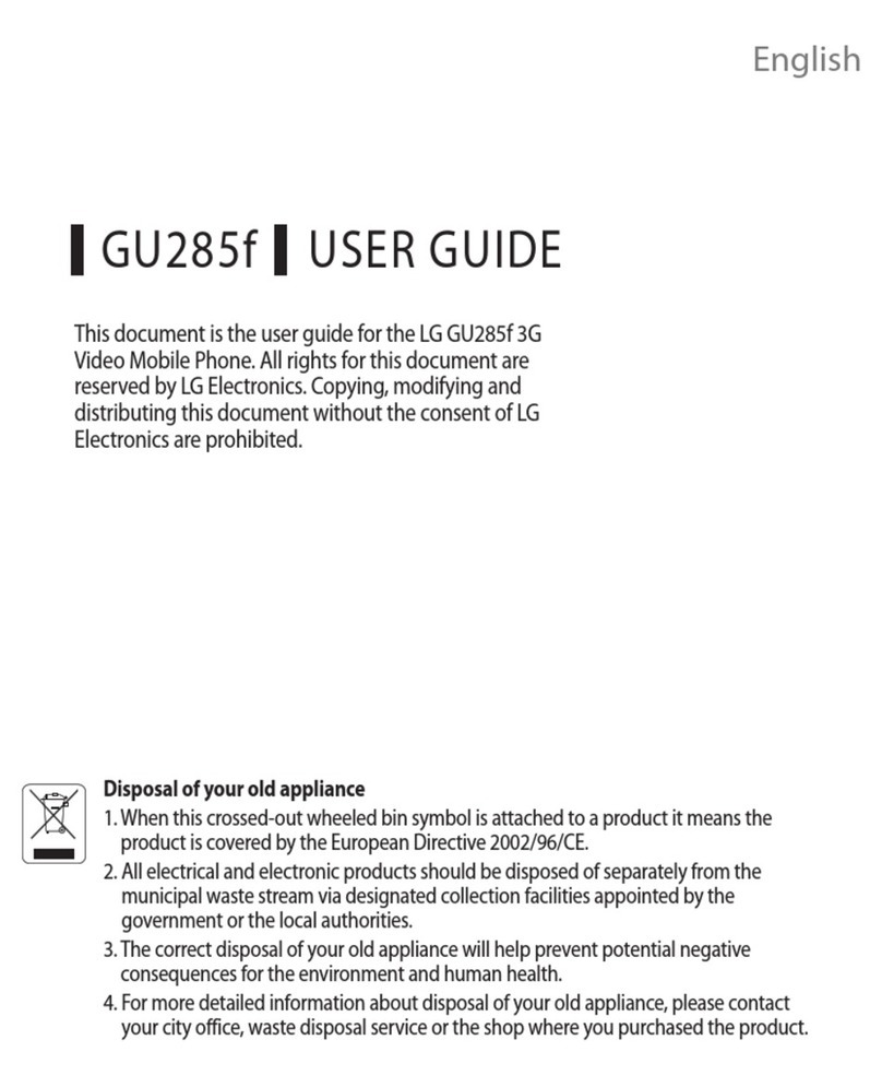 LG GU285f User manual
