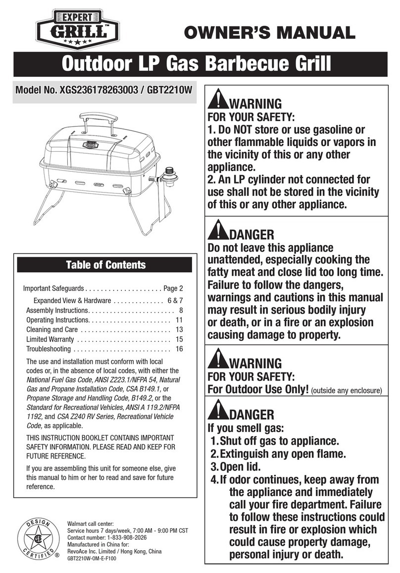 EXPERT GRILL XGS236178263003 owner's manual