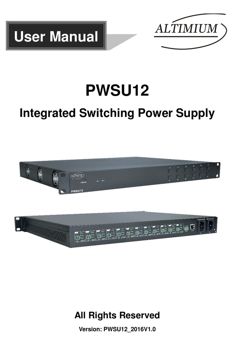Altimium PWSU12 user manual