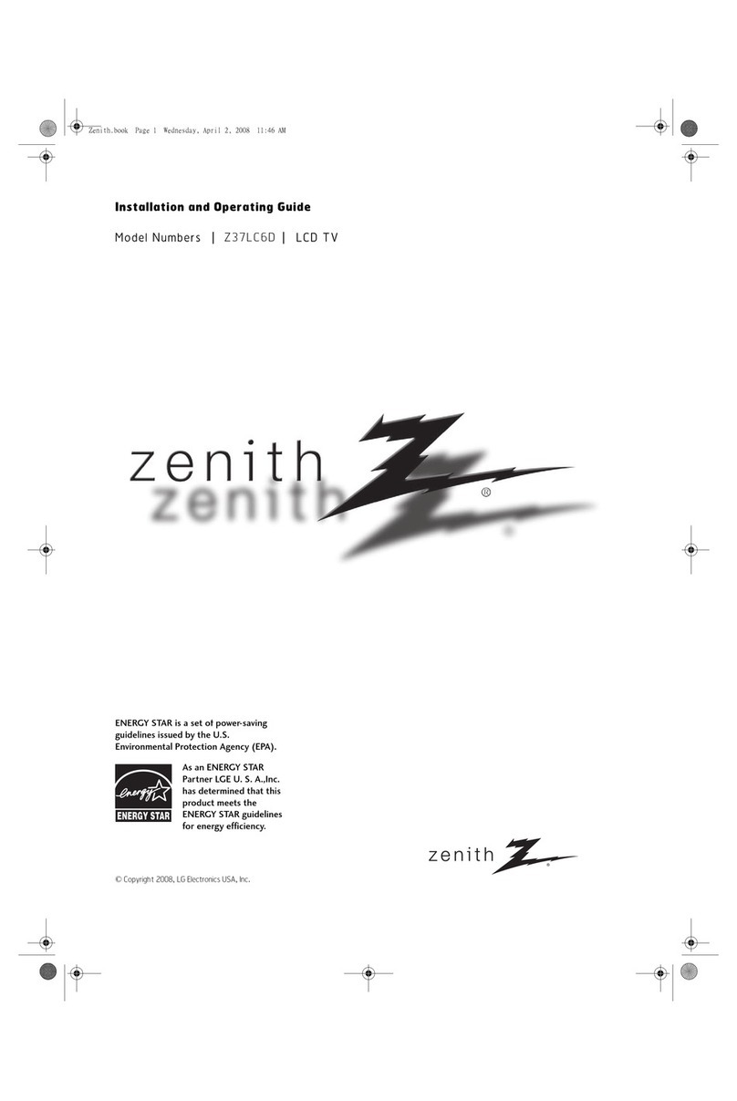 LG Zenith Z32LC6DUM Installation guide