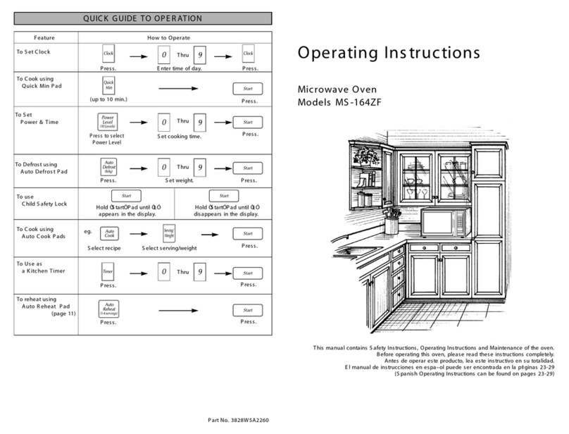 Panasonic MS -164ZF User manual