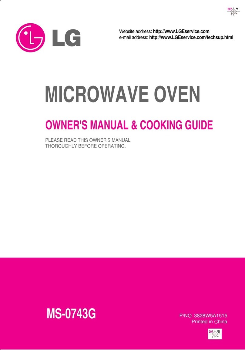 LG MS-71GMU Use and care manual