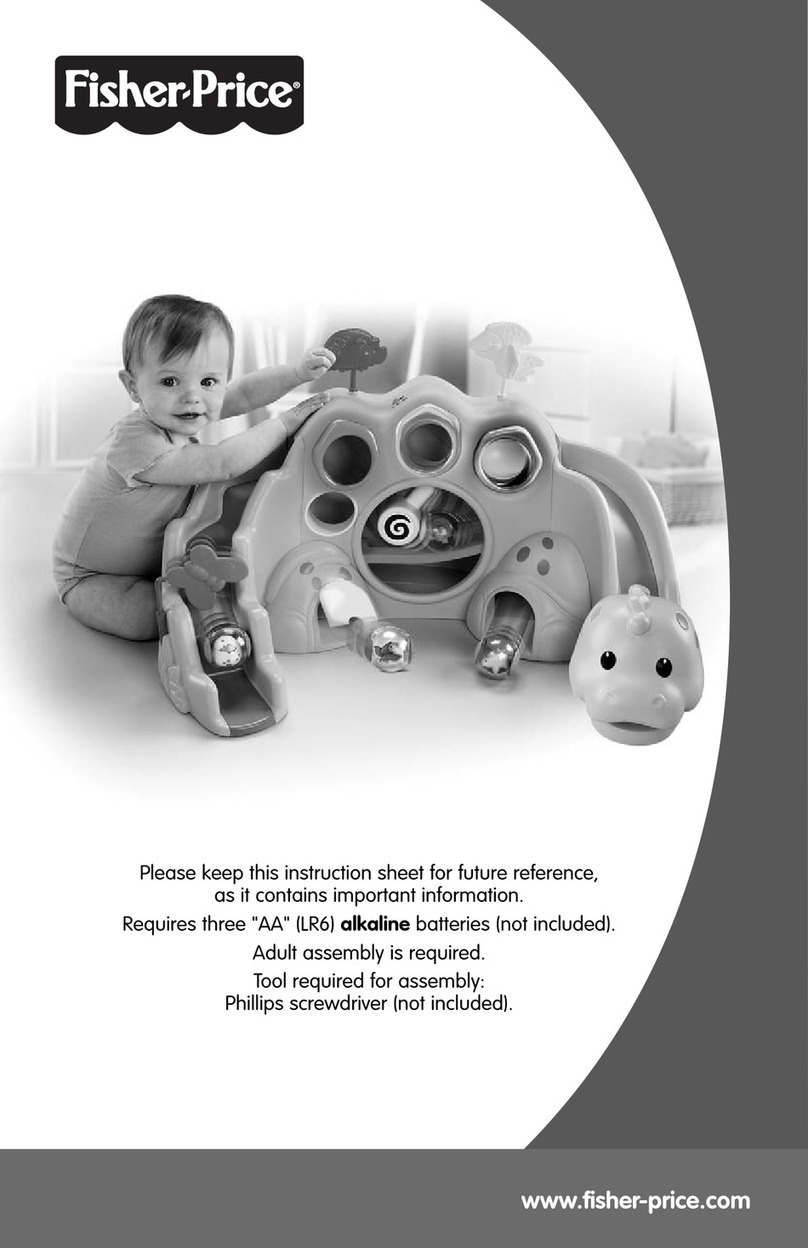 Fisher-Price H5924c instruction sheet