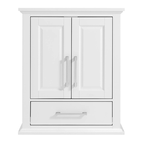 Allen + Roth 24-IN BROOKVIEW WHITE WALL CABINET... manual Allen + Roth 24-IN BROOKVIEW WHITE WALL CABINET... manual