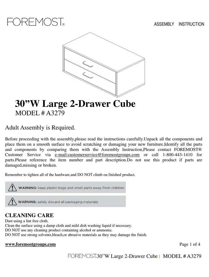 Foremost A3279 User manual Foremost A3279 User manual