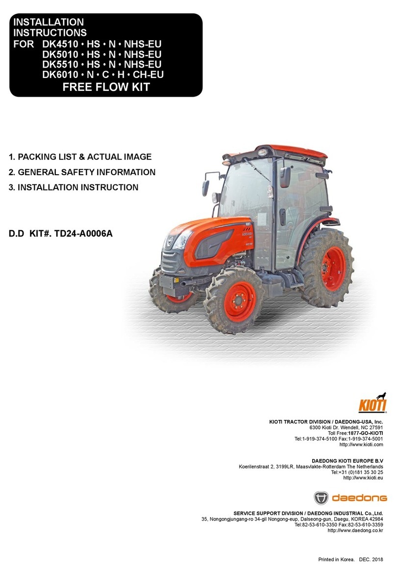 Kioti DK6010 User manual